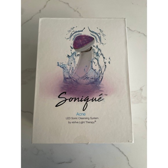 reVive Light Therapy® Soniqué Acne LED Sonic Cleansing System Kit Device Heads - Picture 1 of 12